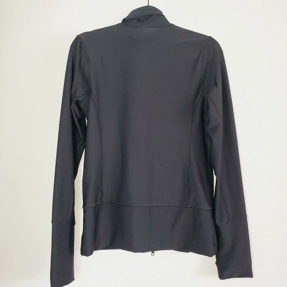 Vogo high neck black zip workout track‎ jacket Womens Small
